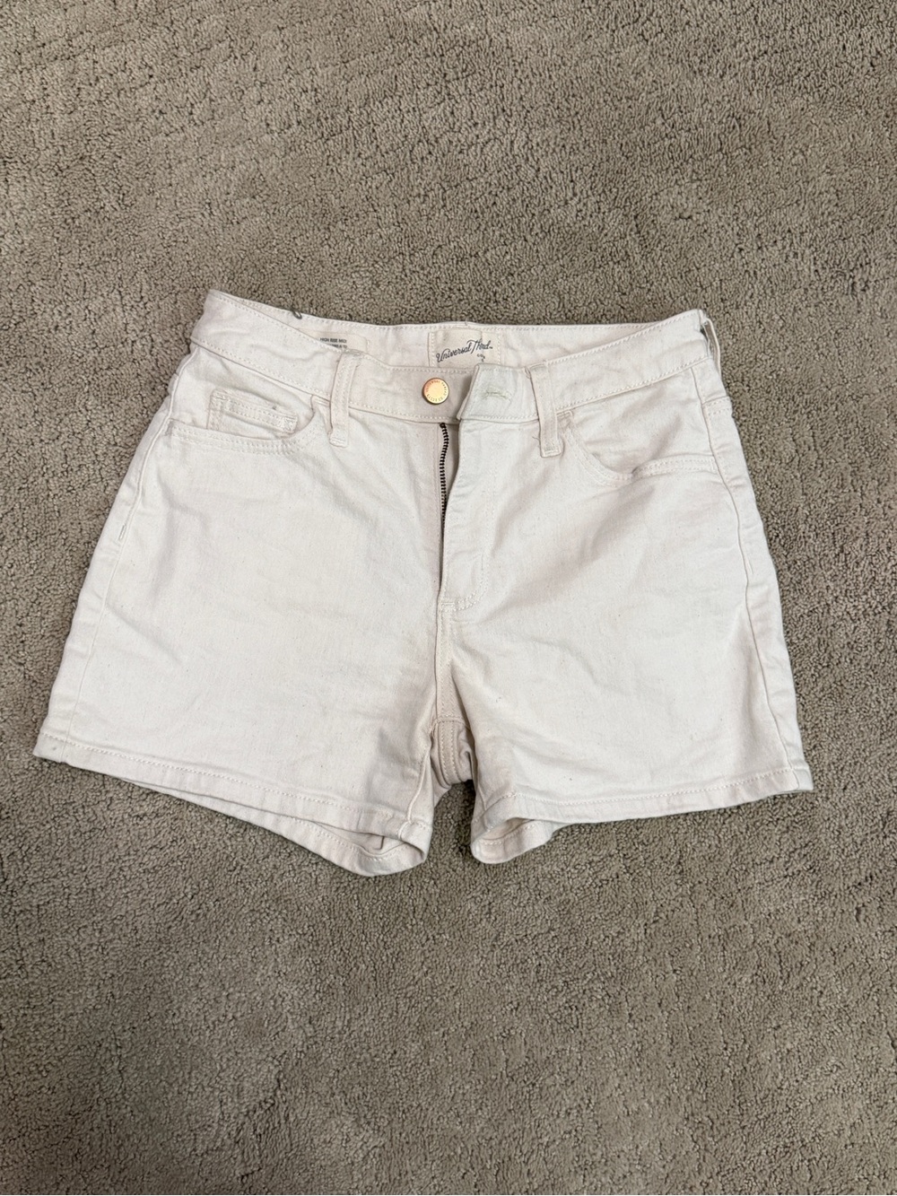 Universal Thread Cream High-Rise Denim Shorts